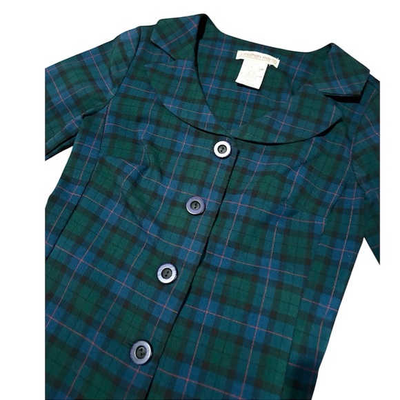 Vintage Plaid Blazer Jacket - Picture 3 of 6